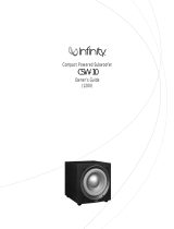 Infinity CSW-10 User manual