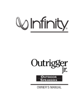 Infinity Outrigger Jr Owner's manual