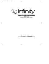 Infinity CC-3 User manual