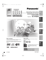 Panasonic SCHT820V Owner's manual