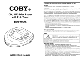 COBY electronic MPCD900 User manual