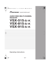 Pioneer VSX-915-S/-K User manual