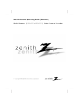 Zenith BEJ9QKE40210 User manual