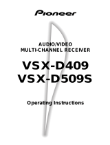 Pioneer VSX-D509S User manual