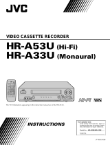 JVC HR-A33U User manual