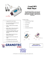 GrandTec Grand MP3 Music Player User manual