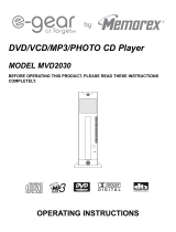 Memorex MVD2030 User manual
