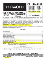 Hitachi 53SDX20B User manual
