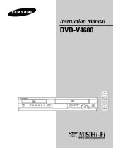 Samsung DVD-V4600 User manual