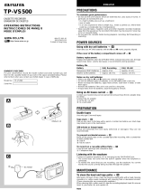 Aiwa TP-VS500 Operating instructions