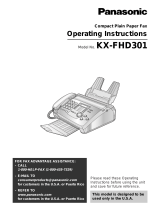 Panasonic KX-FHD301 Owner's manual