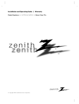 Zenith C32F33 - TV - 32 User manual