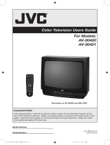 JVC AV 20420 User manual