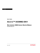 Avaya X330W2-DS1 User manual