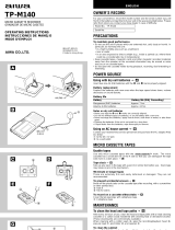 Aiwa TP-M140 User manual