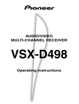 Pioneer VSX-D498 User manual