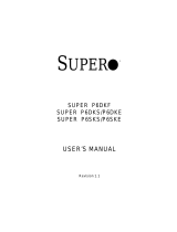 Supermicro SUPER P6SKE User manual