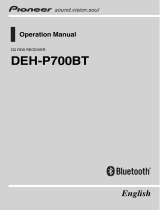 Pioneer DEH-P700BT User manual