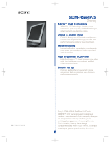 Sony SDM-HS94P User manual