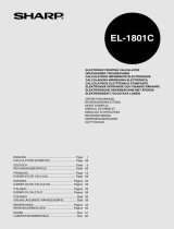 Sharp EL-1801C User manual