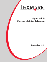 Lexmark W810n - Optra B/W Laser Printer Owner's manual