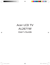 Acer AL2671W User manual
