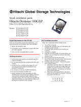 Hitachi DESKSTAR 180GXP Installation guide