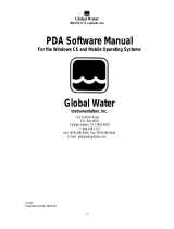 YSI WL16 Water Level Logger PDA Software Owner's manual