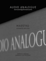 Audio Analogue Maestro User manual
