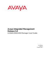 Avaya G450 Manager User manual