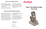 Avaya 72-0079-20 User manual