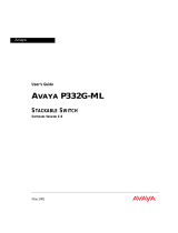 Avaya P332G-ML User manual