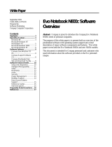 Compaq Evo Notebook N800c Software Manual