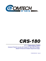 Comtech EF Data CRS-180 User manual