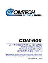 Comtech EF Data CDM-600 User manual