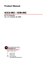 Contemporary Research ICC2-IRC User manual
