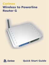 Corinex Wireless to Powerline Router G Quick start guide