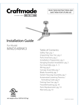 Craftmade MNR52TS Installation guide