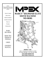 Impex MARCY DIAMOND ELITE MD-9010G Owner's manual