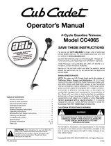Cub Cadet CC4065 User manual