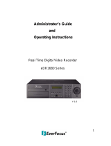 EverFocus eDR1680 Series User manual