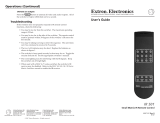 Extron IR 501 User manual