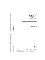 GSS PRS 1080 CI Operating instructions