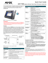 AMX MVP-7500 User manual