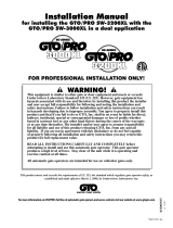 GTO SW-3000XL Installation guide