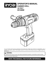 Ryobi HD1800M User manual