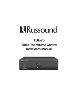 Russound TBL-75 Table Top Volume Control User manual