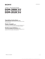 Sony DDM-2800CSU User manual