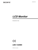 Sony LMD-1420MD User manual