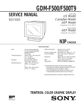 Sony GDM-F500 User manual